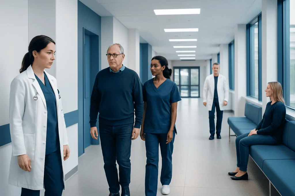Chylothorax Treatment: How It Works, Results and What to Expect 1 Medical team discussing patient care in hospital corridor.