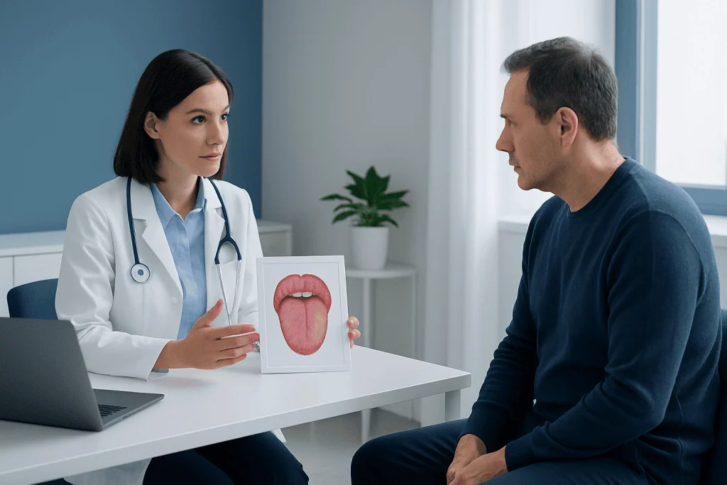 Common causes and risk factors — skin peeling in tongue