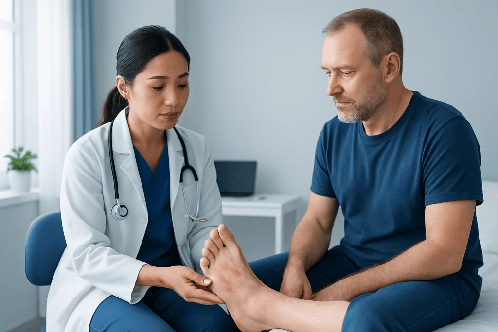 Common Causes: Separating Diabetes-Related Risks From Other Skin Conditions — red patches on feet diabetes