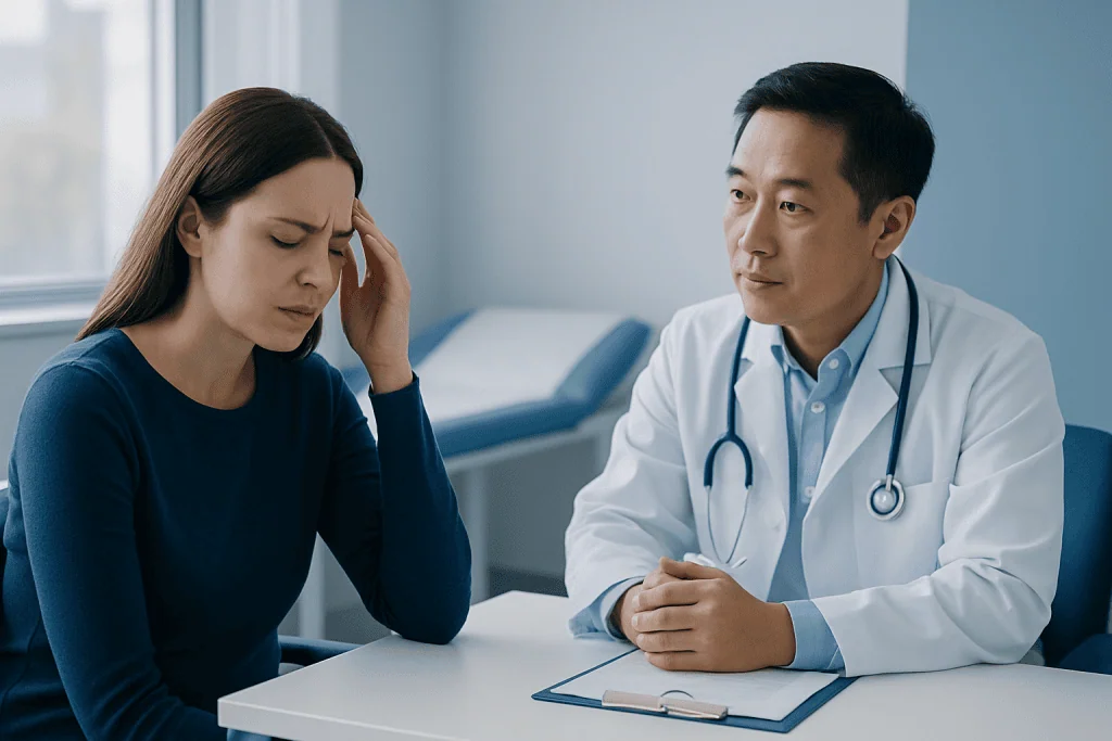 Common triggers and contributing factors — headache blocked nose and sore throat
