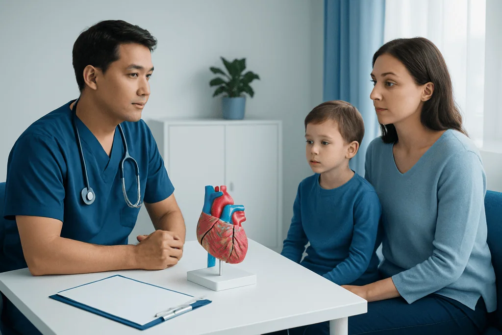 Pediatric cardiology consultation at Acibadem Hospitals Group.