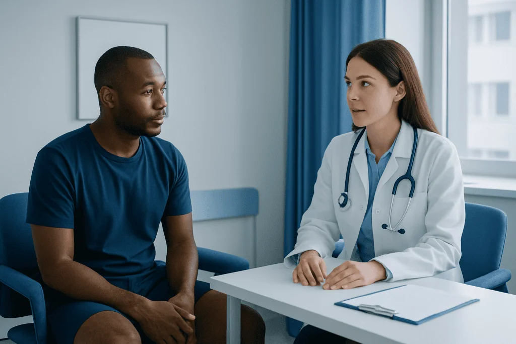 Could black spots be an STI or cancer? — black spots on testicles