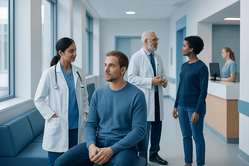 Epat Therapy: How It Works, Results and What to Expect 1 Medical consultation in a hospital with doctors and patient.