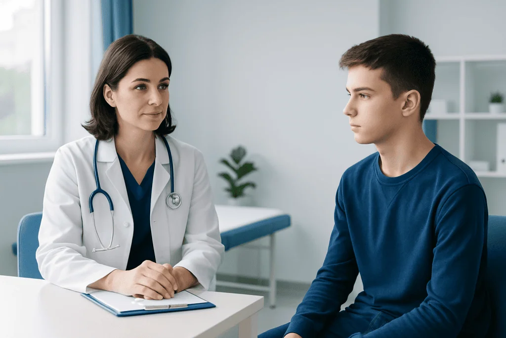 Evaluation before hormone therapy — hormone treatment for delayed puberty