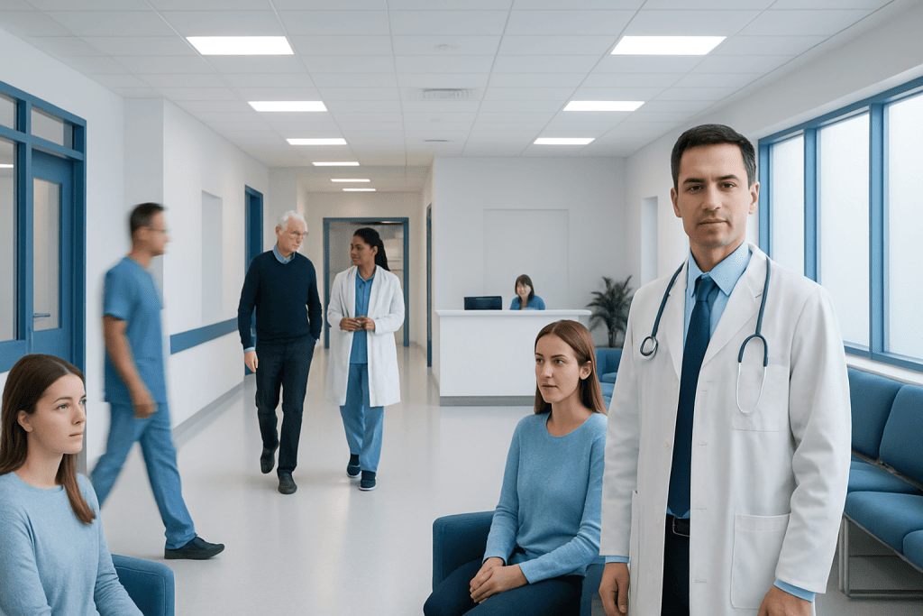 Gene Therapy Herpes: How It Works, Results and What to Expect 1 Medical team and patients in a modern hospital corridor.