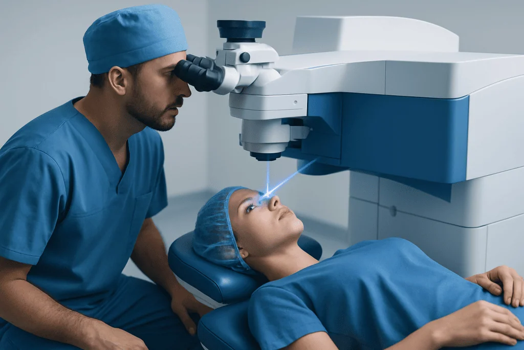 How a Blue Laser Eye Procedure Is Intended to Work — blue laser eyes