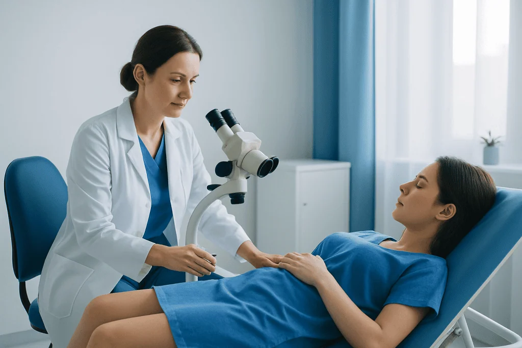 How a Colposcopy Biopsy Is Performed — colposcopy biopsy