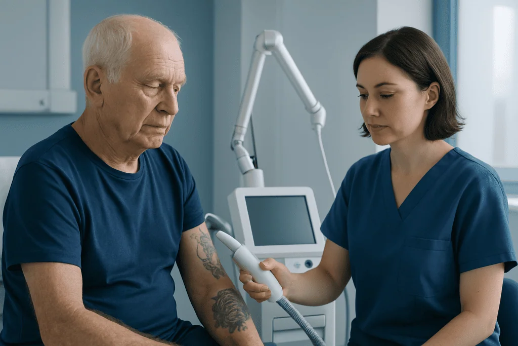 How aging skin can affect tattooing and healing — older people tattoos
