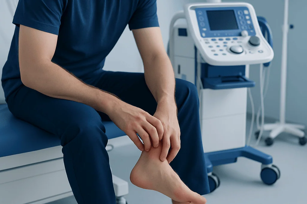 How ankle itching may look and feel — itchy ankles