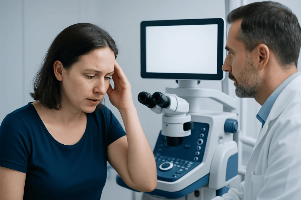 How blocked follicles may look and feel — blocked hair glands