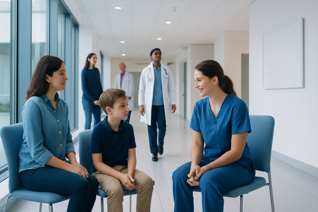 Children's Adhd Therapy: How It Works, Results and What to Expect 1 Children's ADHD therapy session with healthcare professionals at a hospital.