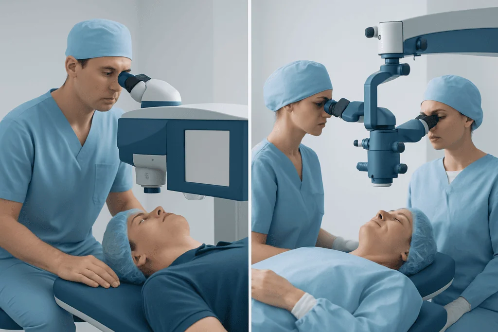 How Each Procedure Corrects Vision — laser eye surgery vs lens replacement