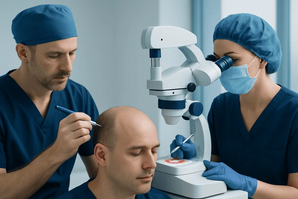 How Each Procedure Works — dhi hair transplant vs fue hair transplant