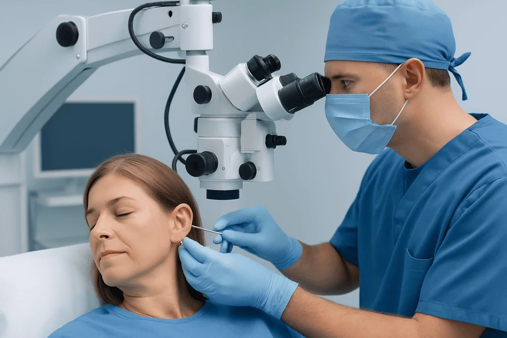 Surgical Repair of the Eardrum Medical Term: Procedure, Recovery and Results 2 How Eardrum Repair Works and Who May Be a Candidate — surgical repair of the eardrum medical term
