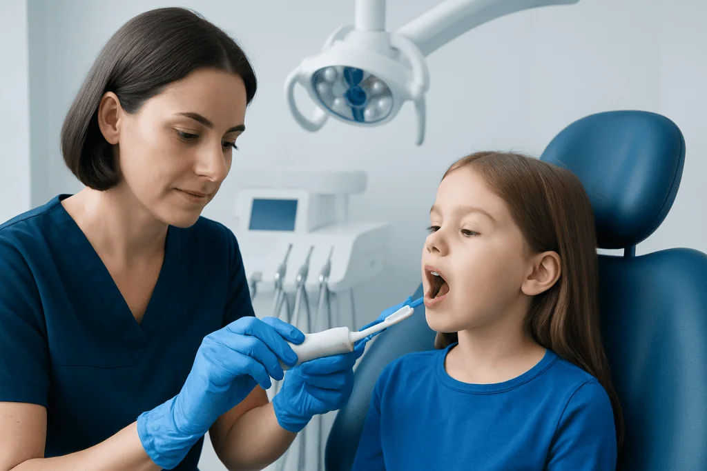 How Fluoride Protects Developing Teeth — fluoride in children's toothpaste