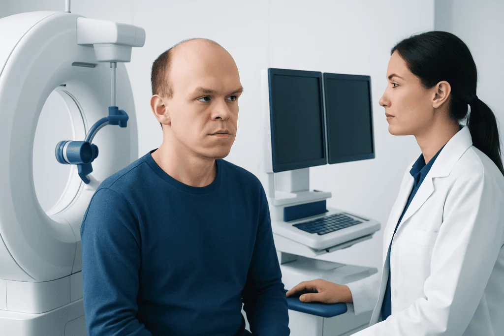 How frontal bossing may look and what symptoms can occur — frontal bossing