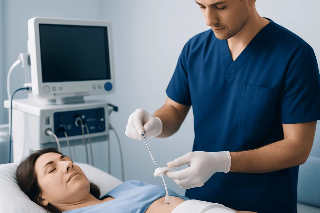How gastrostomy tube replacement works — gastrostomy tube replacement