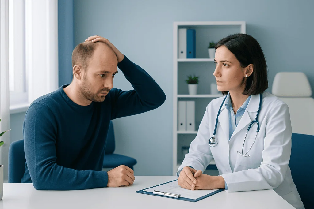 How Hair Loss Is Diagnosed and Treatment Is Planned — hair loss cure for man