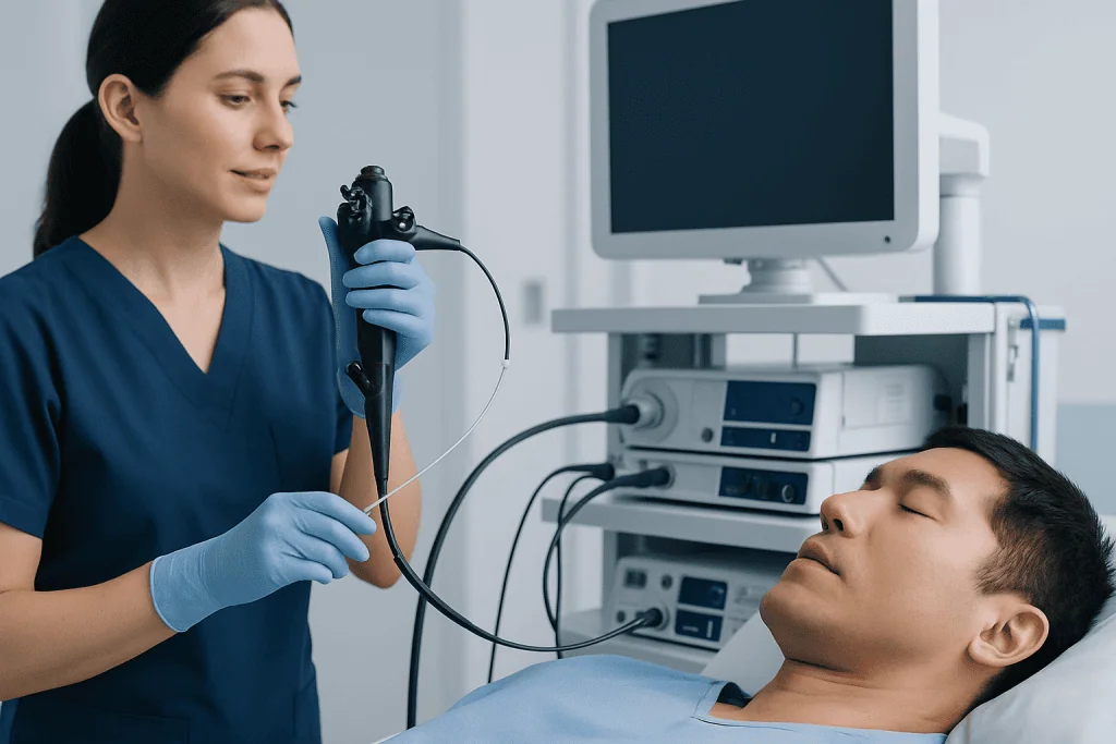 Endoscopic Esophageal Electromyography Needle: Preparation, Procedure and Results 2 How it works and who may be a candidate — endoscopic esophageal electromyography needle