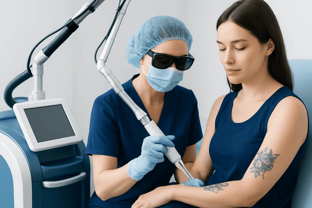 How laser tattoo removal works — tattoo removal results