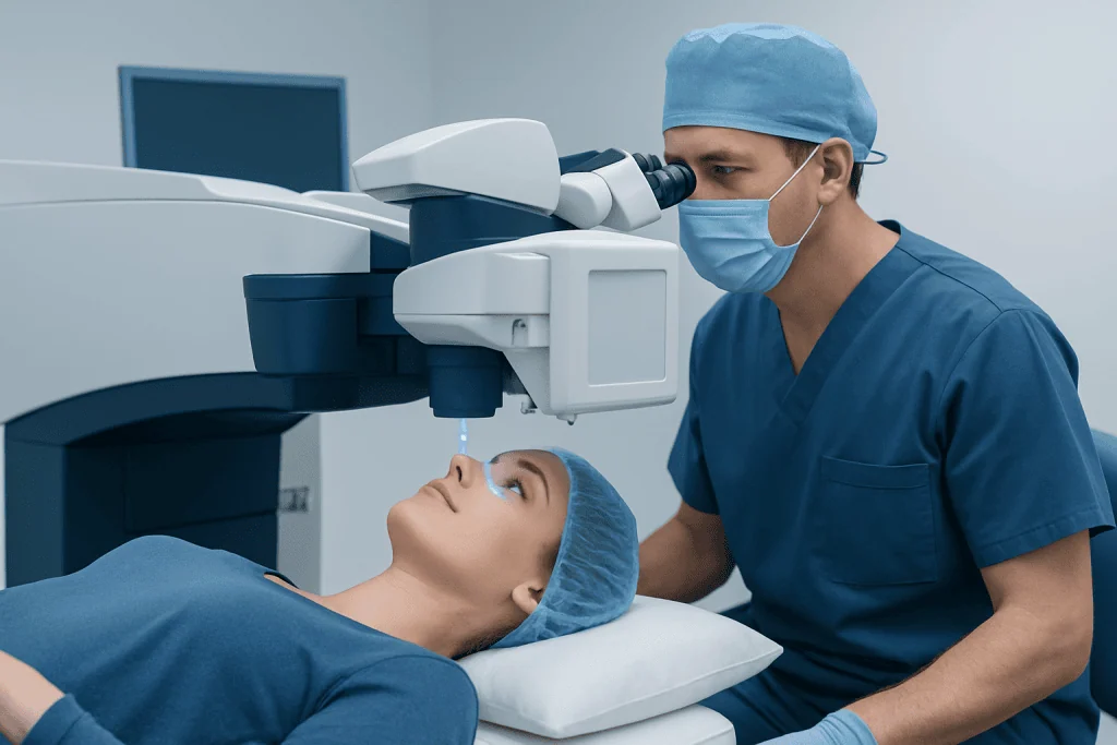 How Laser Vision Correction Works — laser eye surgery before and after