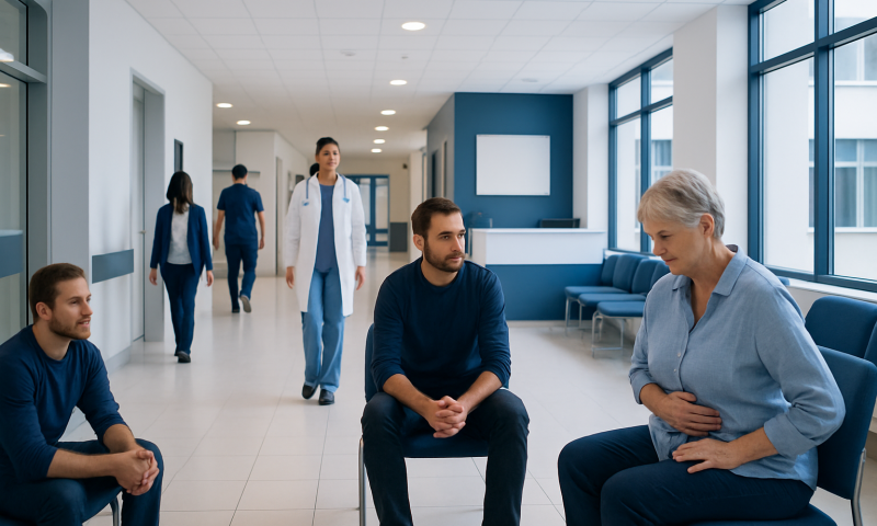 How Long Does Chemo Diarrhea Last: How It Works, Results and What to Expect 12 Patients and medical staff in a hospital corridor at Acibadem Hospitals Group.