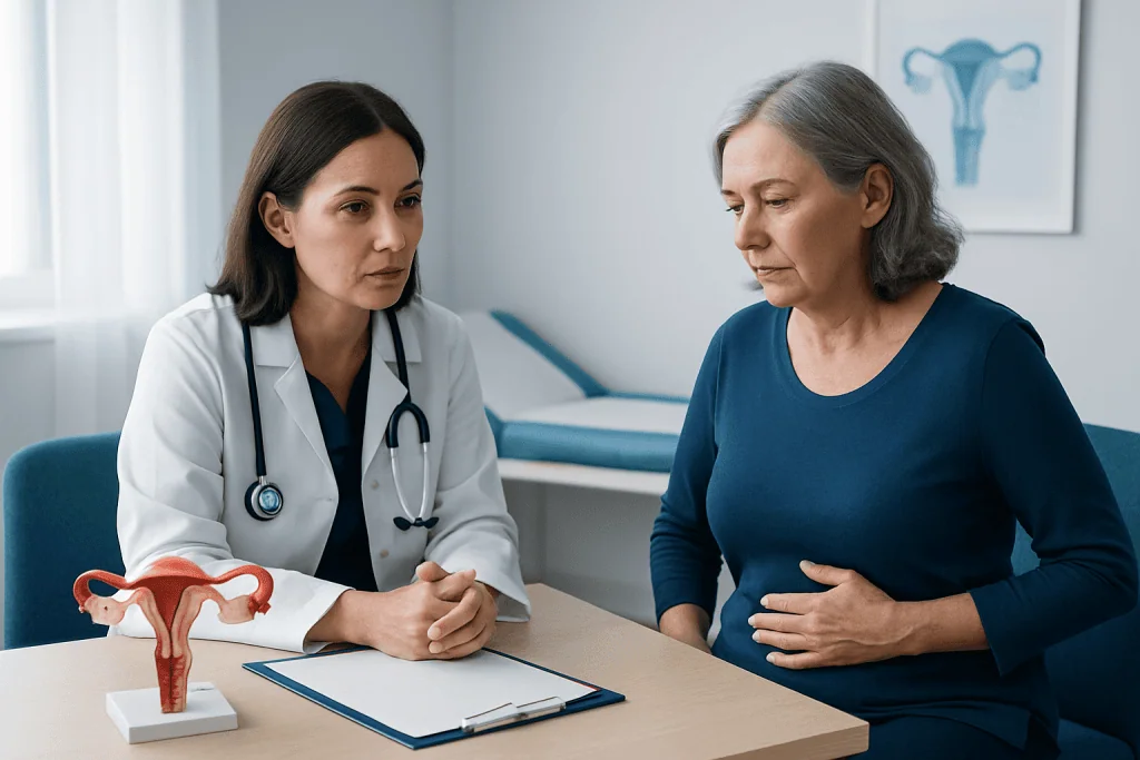 How ovarian cancer may present after hysterectomy — ovarian cancer after hysterectomy