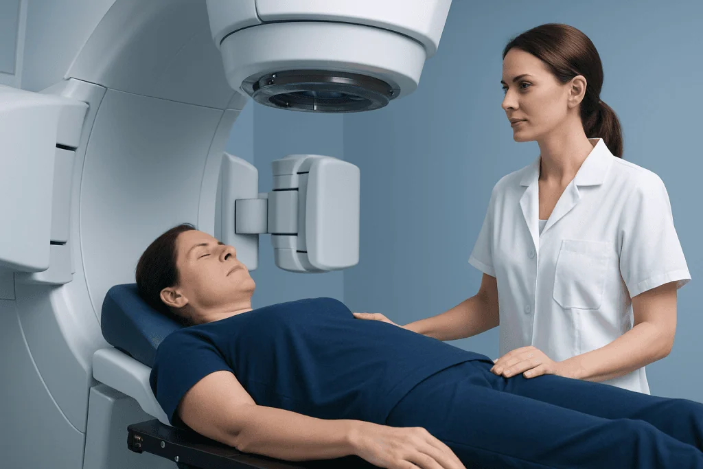 How radiation therapy works and when results appear — chocolate and radiation