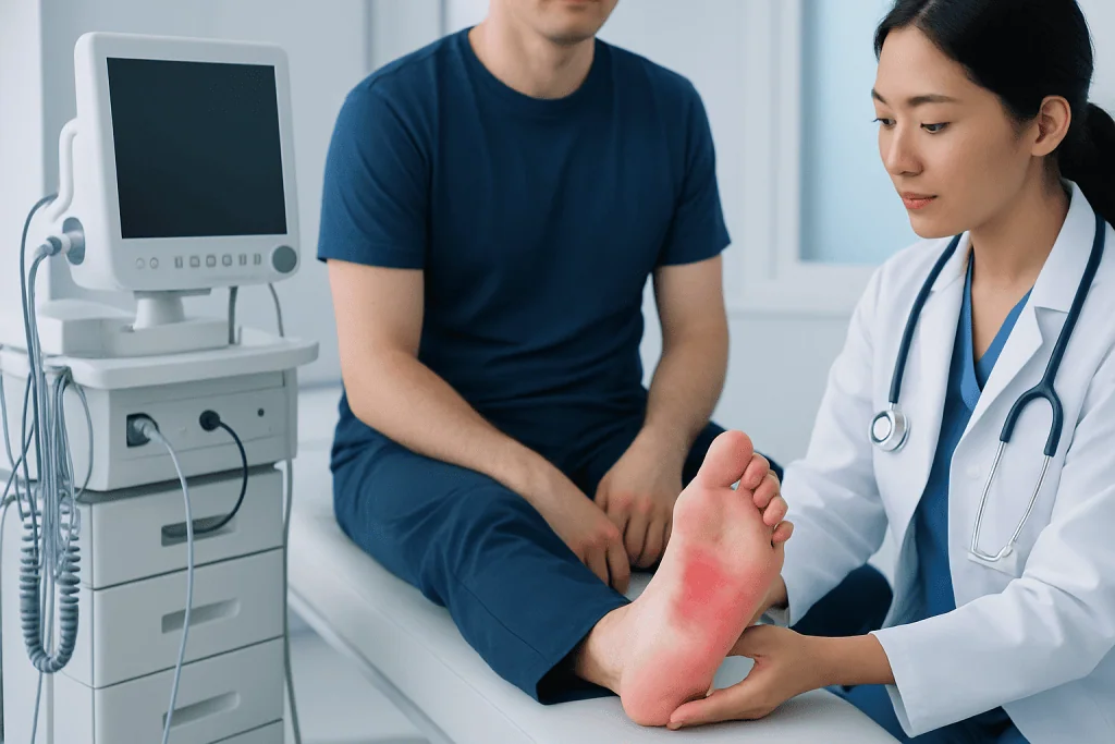 How Red Patches May Look and Feel — red patches on feet diabetes