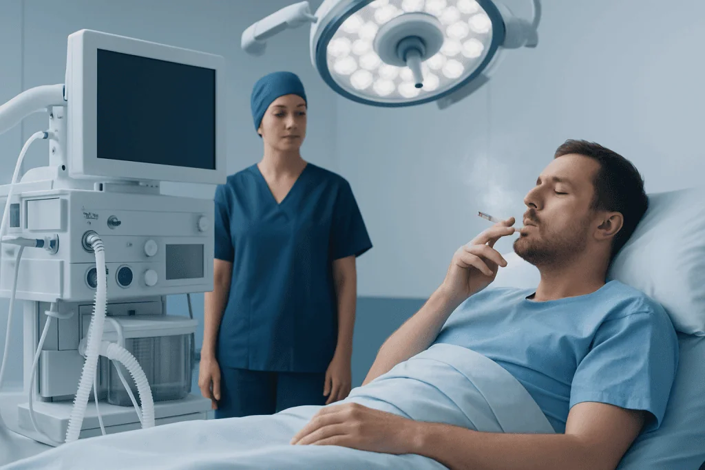 How smoking affects the body around an operation — smoking after surgery