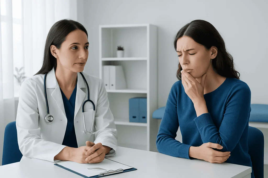 How symptom patterns can help identify the cause — sore throat and cough no fever