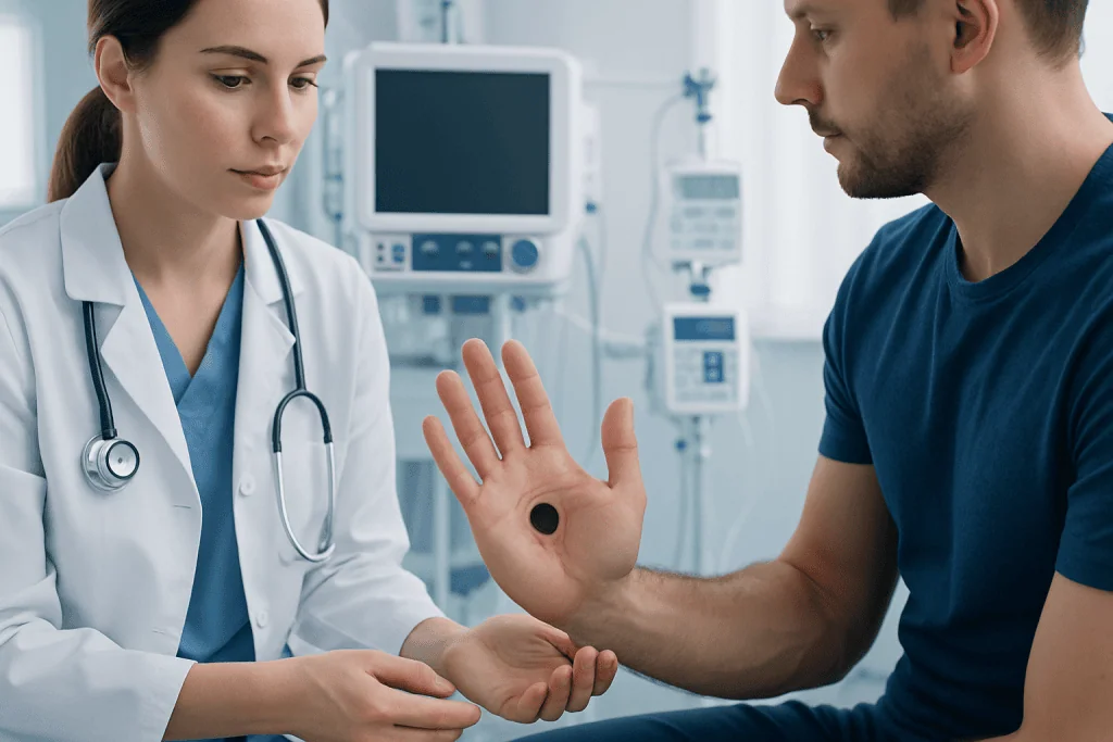How the Appearance and Symptoms Can Offer Clues — holes in hand