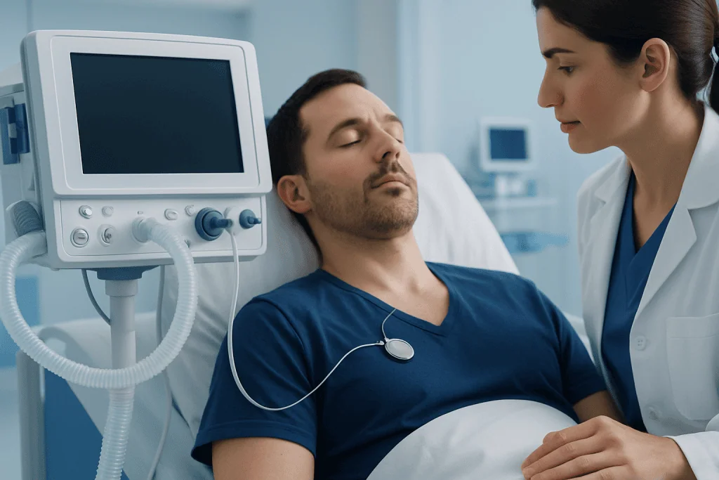 How the Device Helps Keep the Airway Open — implanted sleep apnea