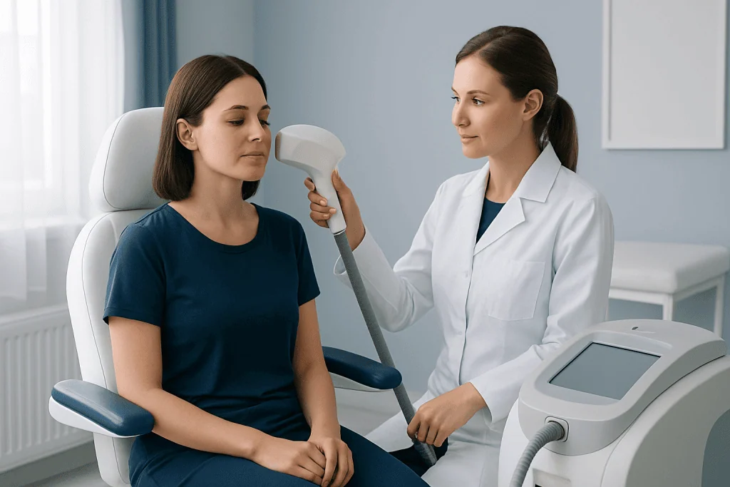 How the IPL procedure is performed — intense pulsed light