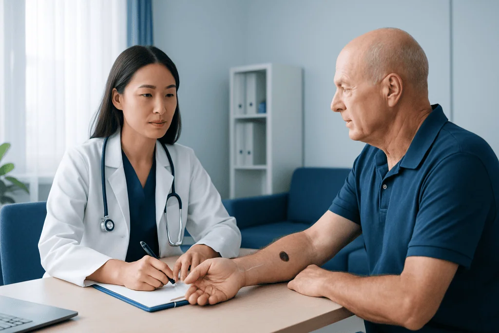 How the procedure is performed — excision for melanoma