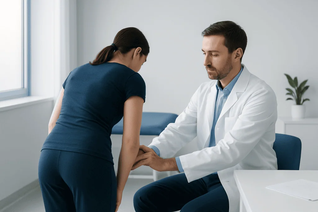 How the Schober Test Is Performed — schober test