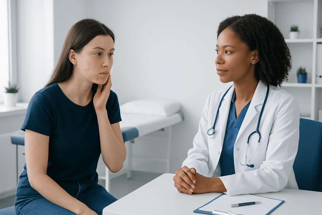 How to recognize a cycle-related pattern — menstrual pimples