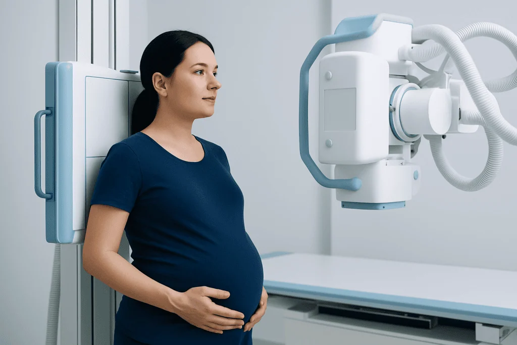 Pregnant Xray: Preparation, Procedure and Results 2 How X-rays work during pregnancy — pregnant xray