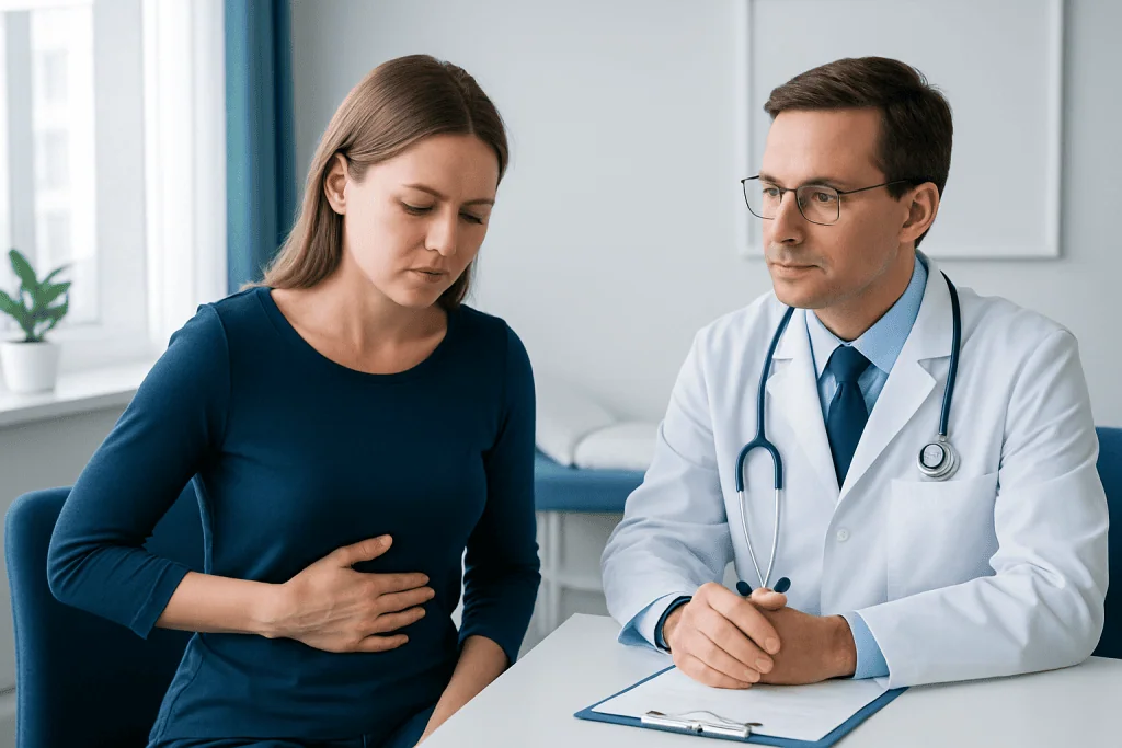 Likely Causes in Women — burning sensation in upper abdomen female