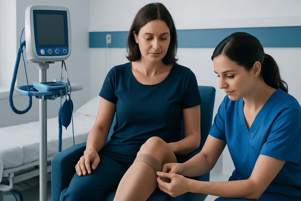 Make sure the stockings are right for you — compression stockings for travel after treatment