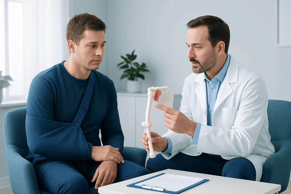 Non-Surgical Treatment and Surgical Repair Step by Step — fractured scapula treatment