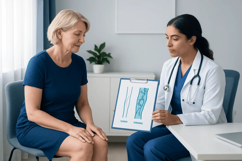 Normal Visible Veins and Varicose Veins — green veins