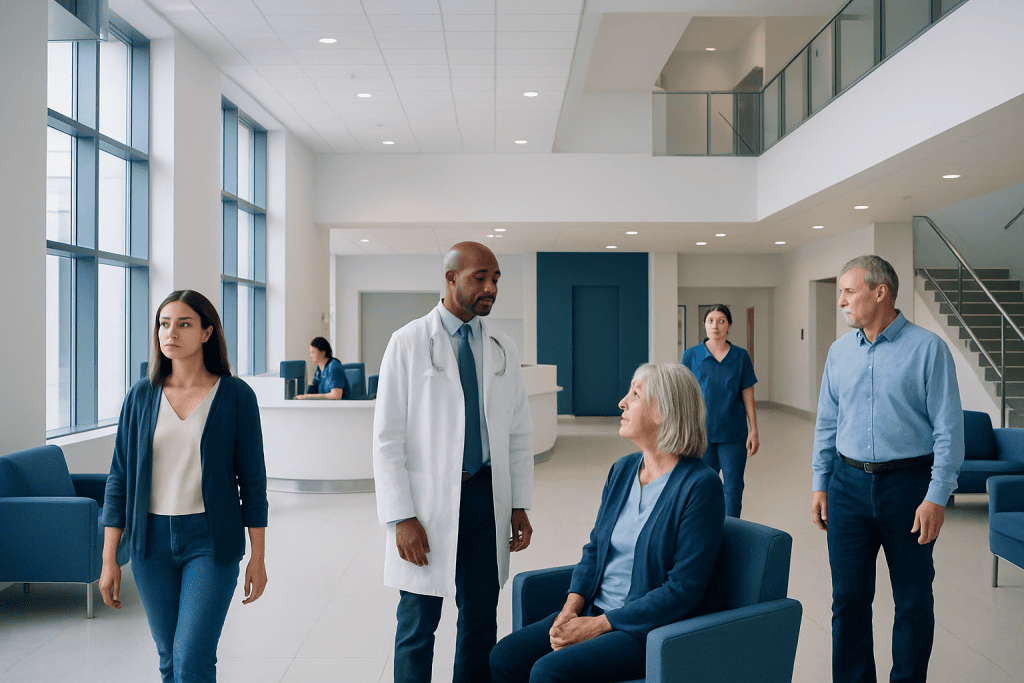 Does Sucralose Raise Blood Sugar? Here Is What the Evidence Says 1 Diverse medical team consulting with elderly patient in hospital lobby.