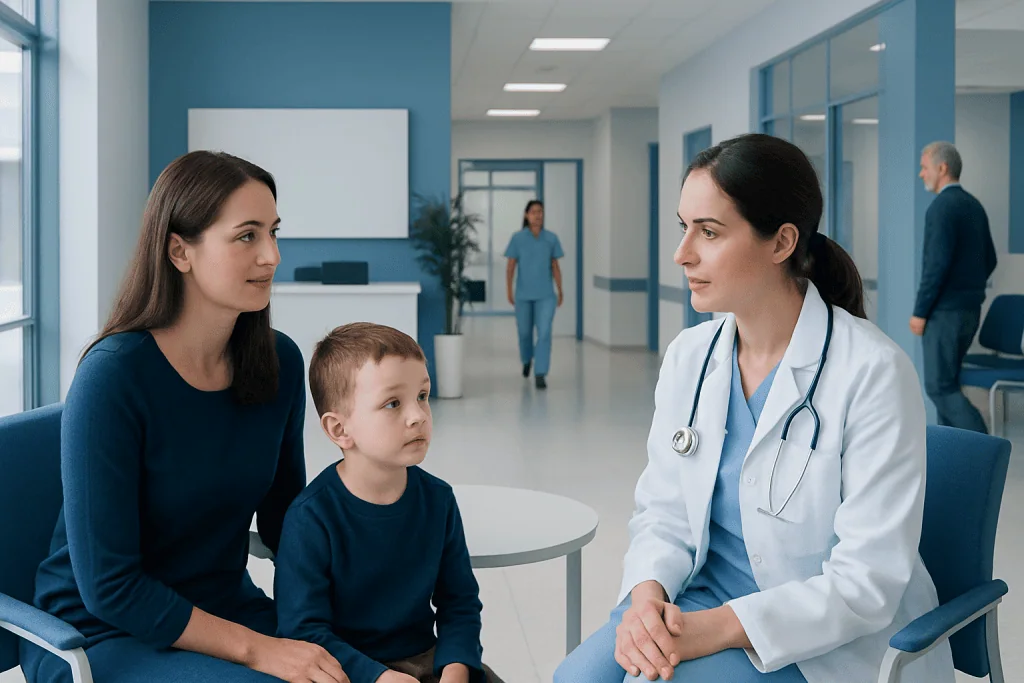 Treatment of Cleft Palate and Lip: How It Works, Results and What to Expect 1 Pediatric consultation at Acibadem Hospital for cleft palate treatment.