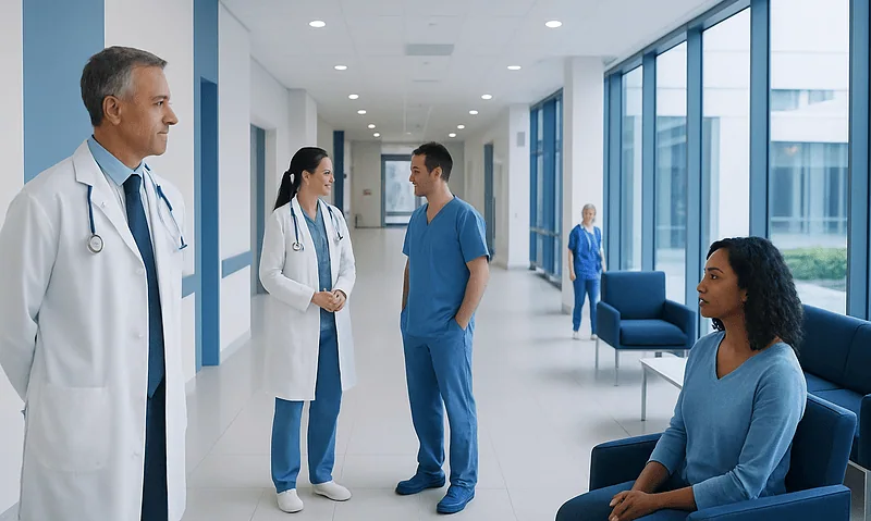 Fda Approved Cellular and Gene Therapy Products Hemophilia List 2024: How It Works, Results and What to Expect 4 Medical team discussing patient care in a modern hospital corridor.