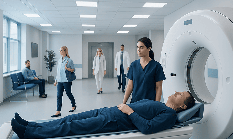 Procedure Code for CT of Head Without Contrast: An Evidence-Based Patient Guide 5 Patient undergoing CT scan in a modern hospital setting.