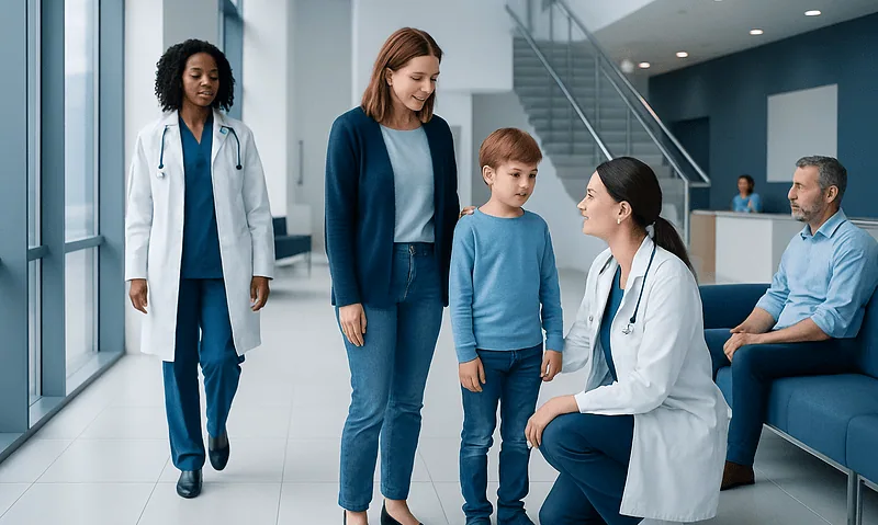 New Treatment Options for Children with Peanut Allergies: How It Works, Results and What to Expect 16 Children and parents consulting with a doctor at Acibadem Hospital.