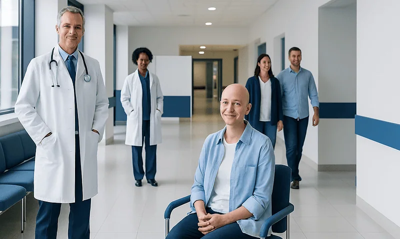 Ependymoma Chemotherapy Success Stories: How It Works, Results and What to Expect 6 Happy patient with medical team at Acibadem Hospital.