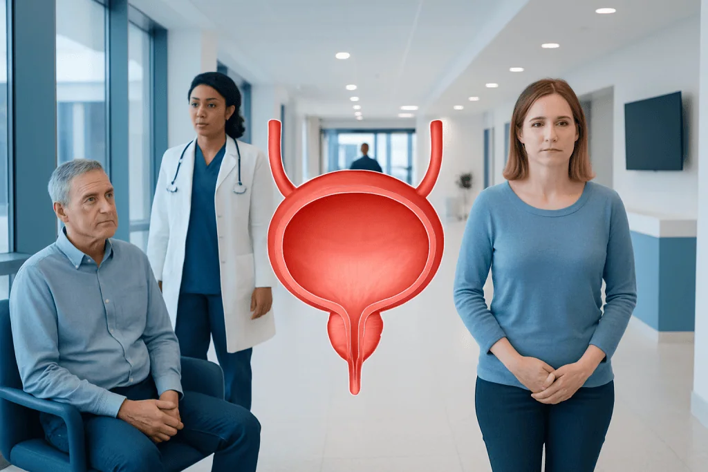 Distended Bladder — Explained by Medical Evidence, Not Myths 1 Medical consultation about distended bladder with healthcare professionals and patient.