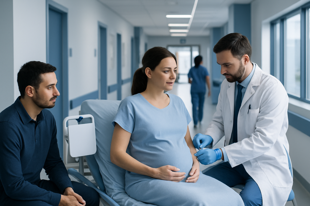 Que Es La Epidural: An Evidence-Based Patient Guide 1 Doctor explaining epidural procedure to pregnant woman in hospital.